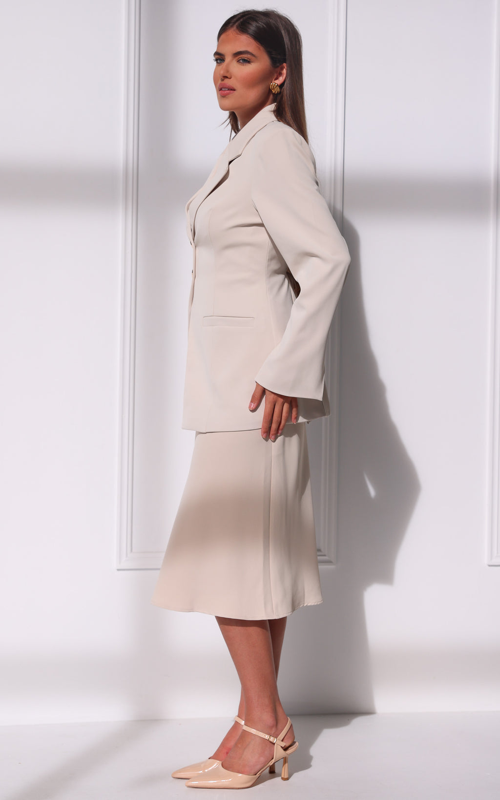 Charlotte Blazer - Bone Beige