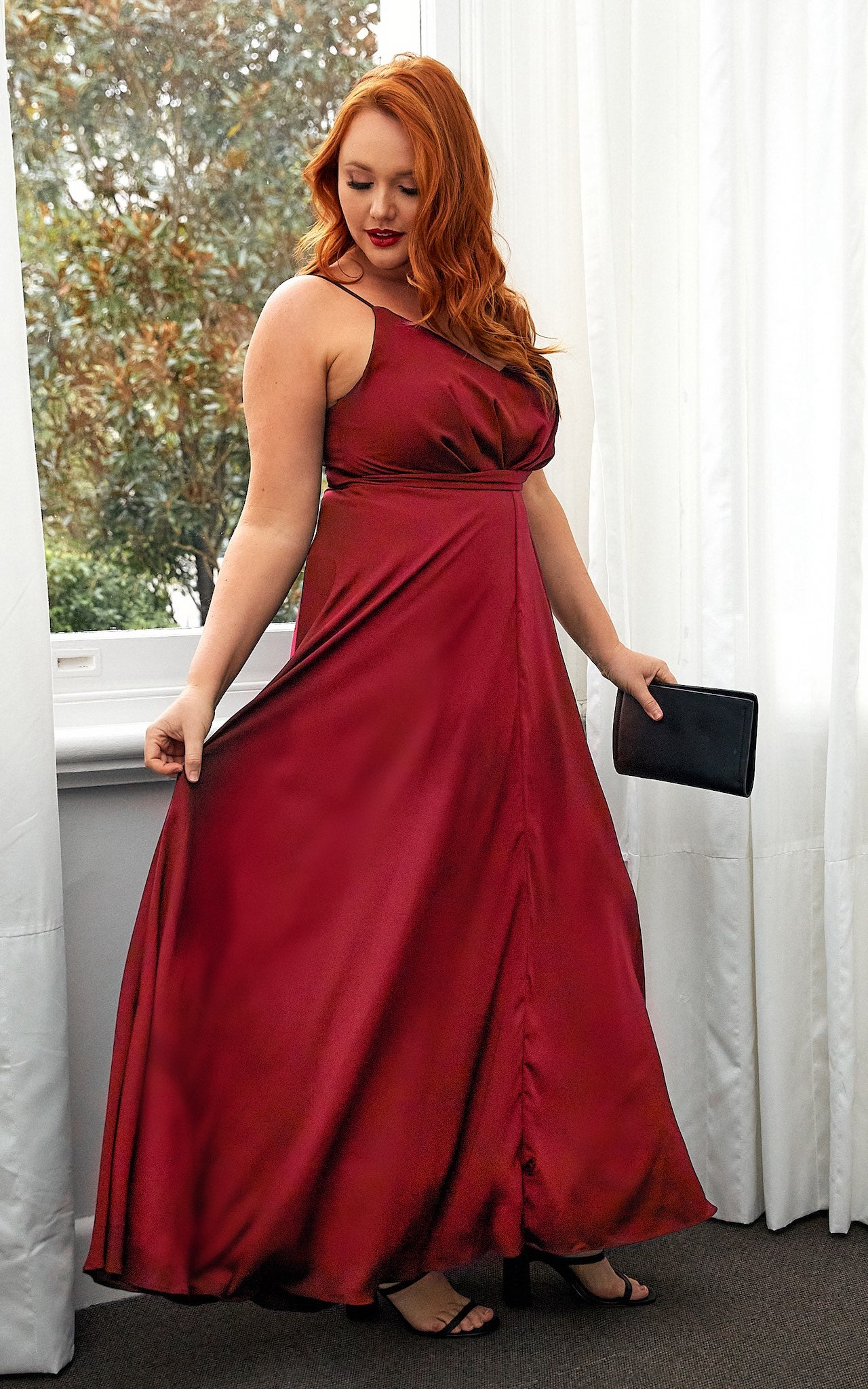 Cherish Dress - Burgundy