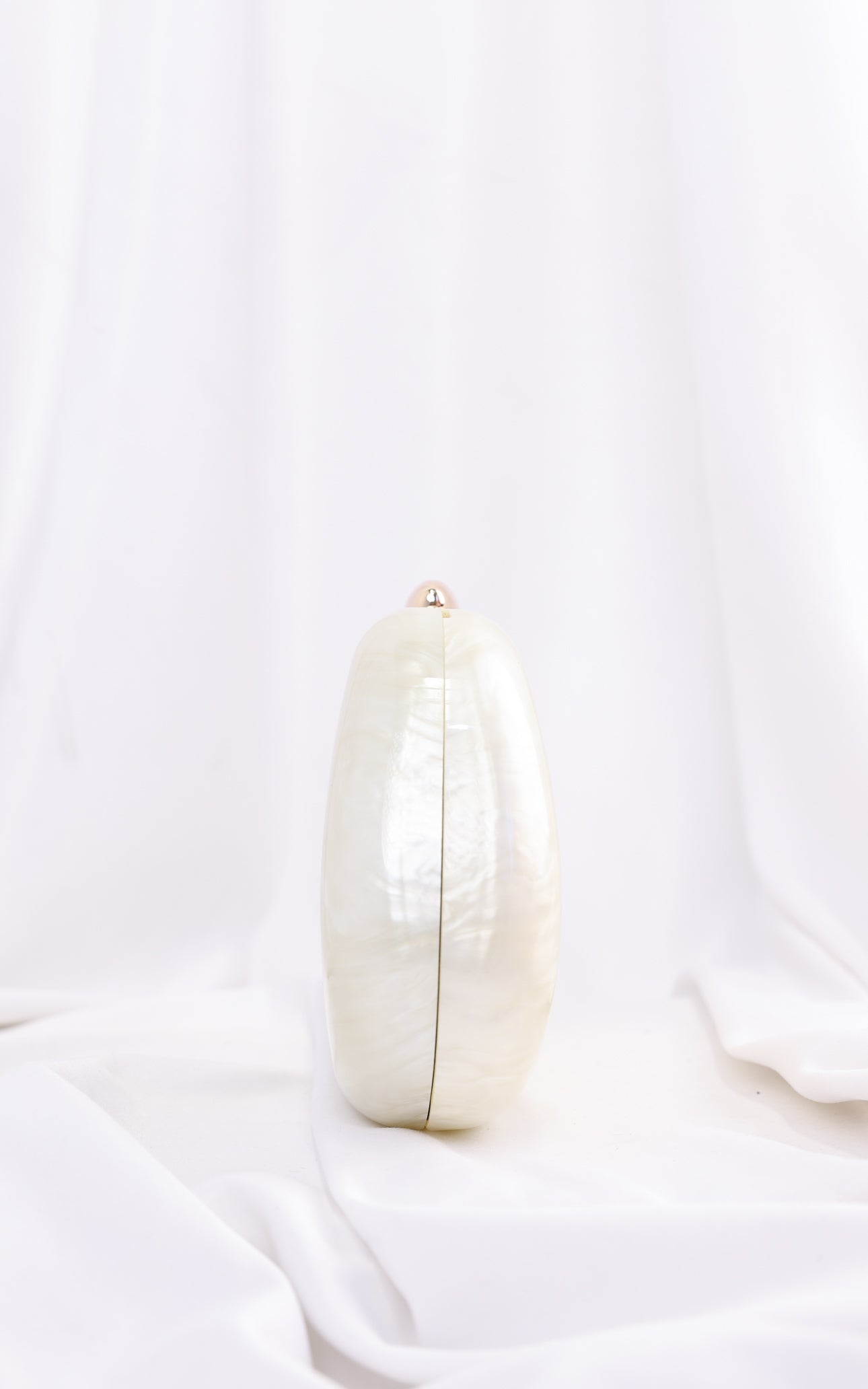 Clio Clutch Bag - Cream Pearl