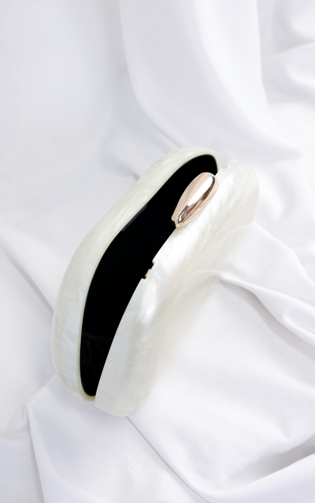 Clio Clutch Bag - Cream Pearl