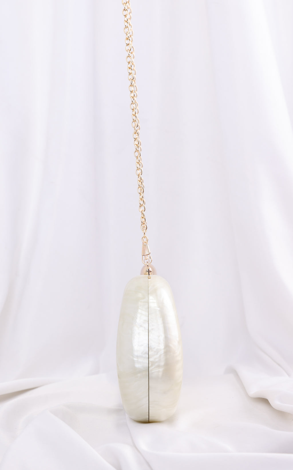 Clio Clutch Bag - Cream Pearl