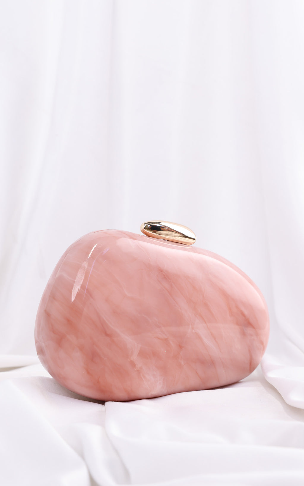 Clio Clutch Bag - Pink Marble