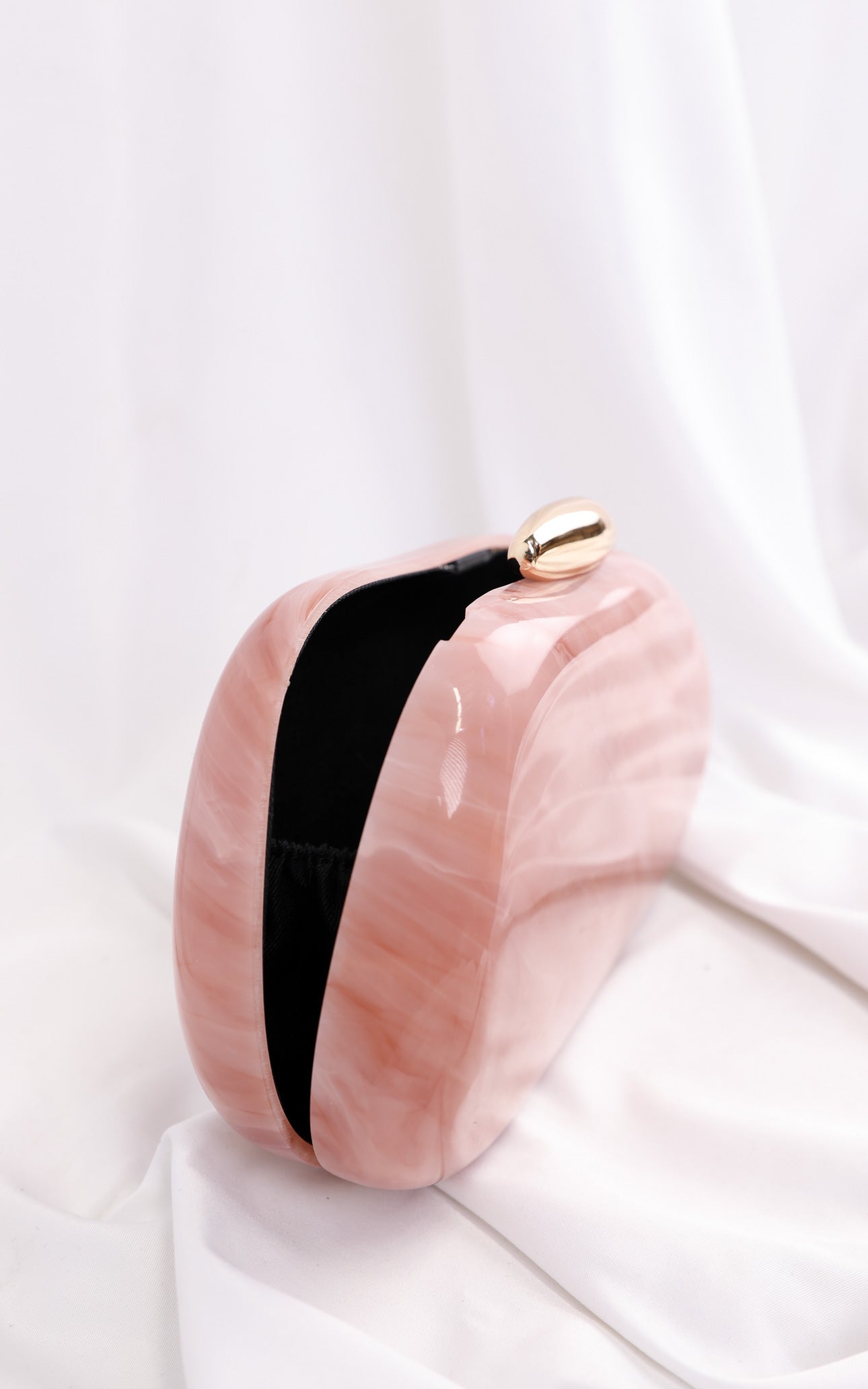 Clio Clutch Bag - Pink Marble