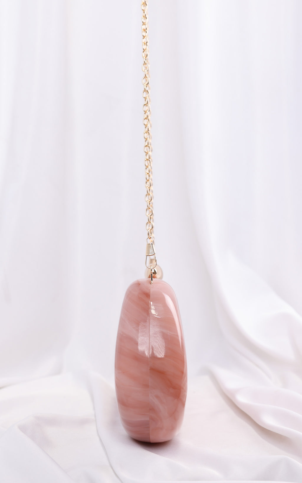 Clio Clutch Bag - Pink Marble