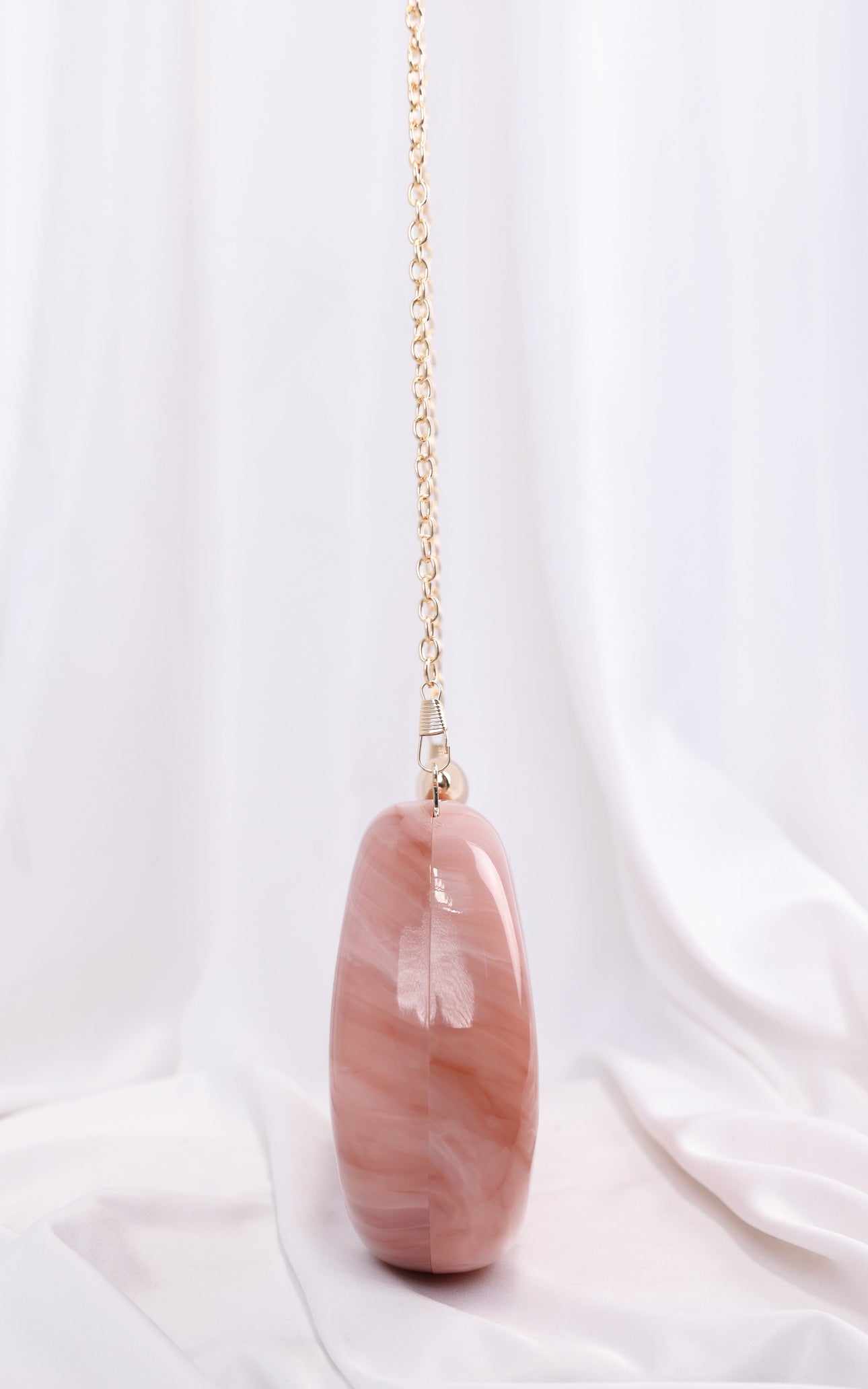 Clio Clutch Bag - Pink Marble