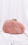 Clio Clutch Bag - Pink Marble