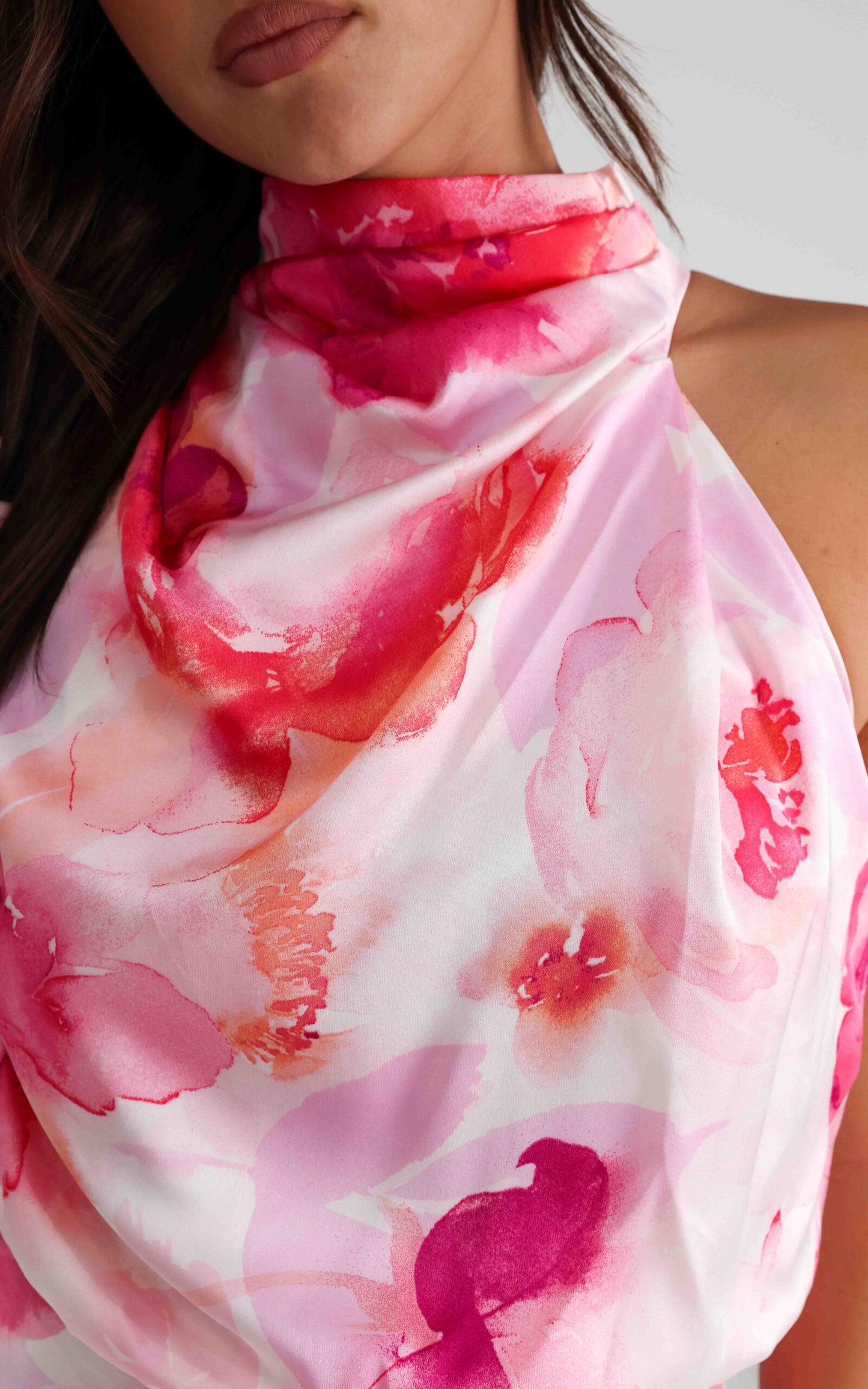 (Preorder) Cobero Maxi Dress - Pink Floral