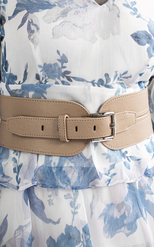 Cross My Path Belt - Beige