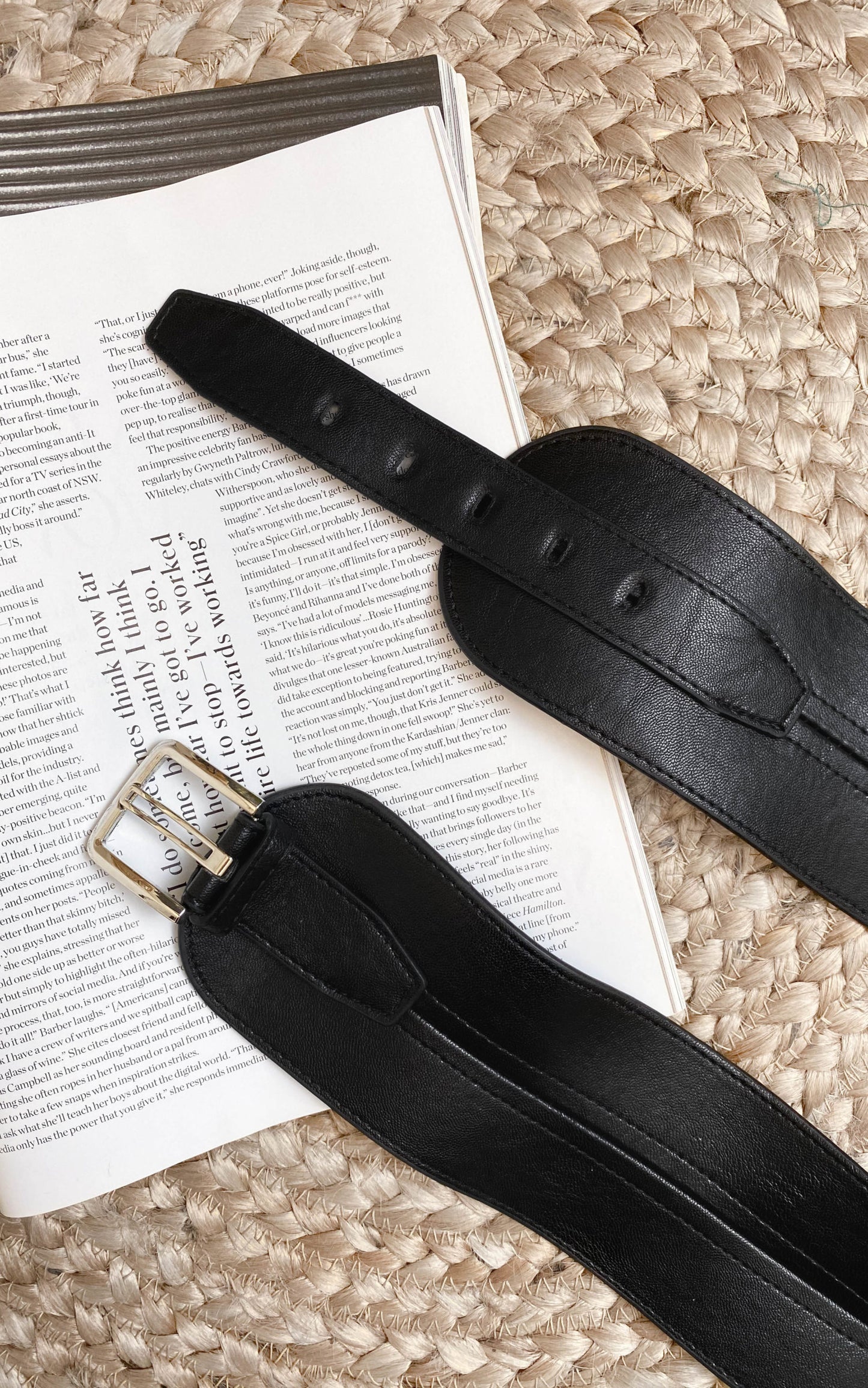 Cross My Path Belt - Black