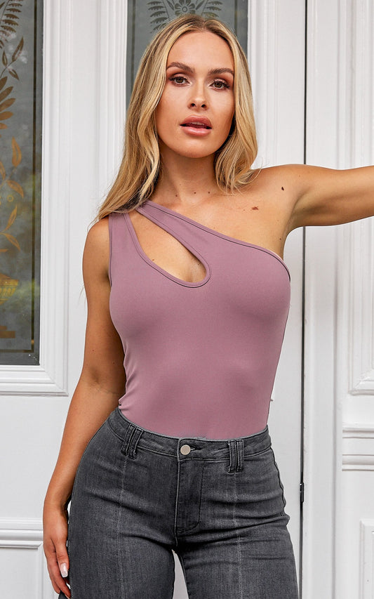 Crush Bodysuit - Mauve