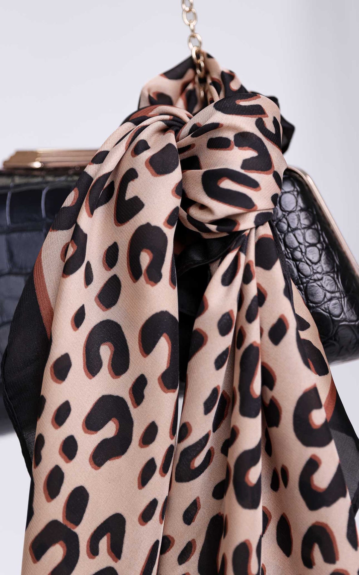 Carmela Square Bandana - Cheetah Print