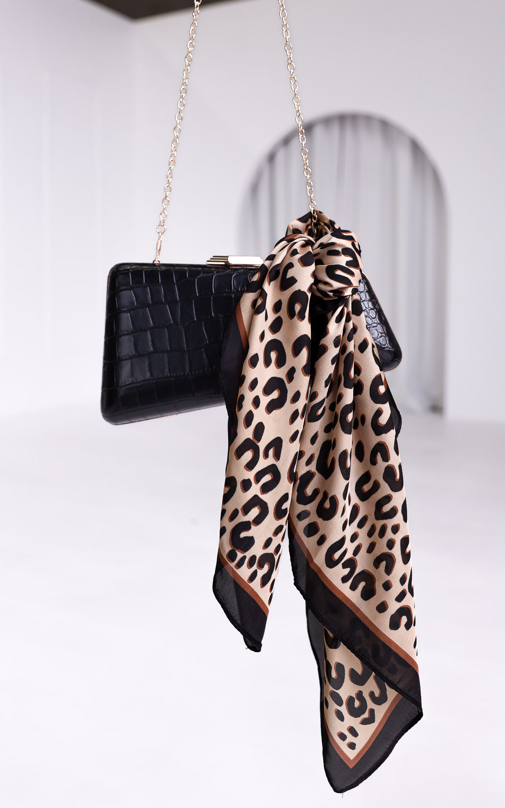Carmela Square Bandana - Cheetah Print