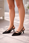 Liason Slingback Heels - Black