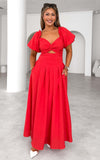 Poet Maxi Dress - Red