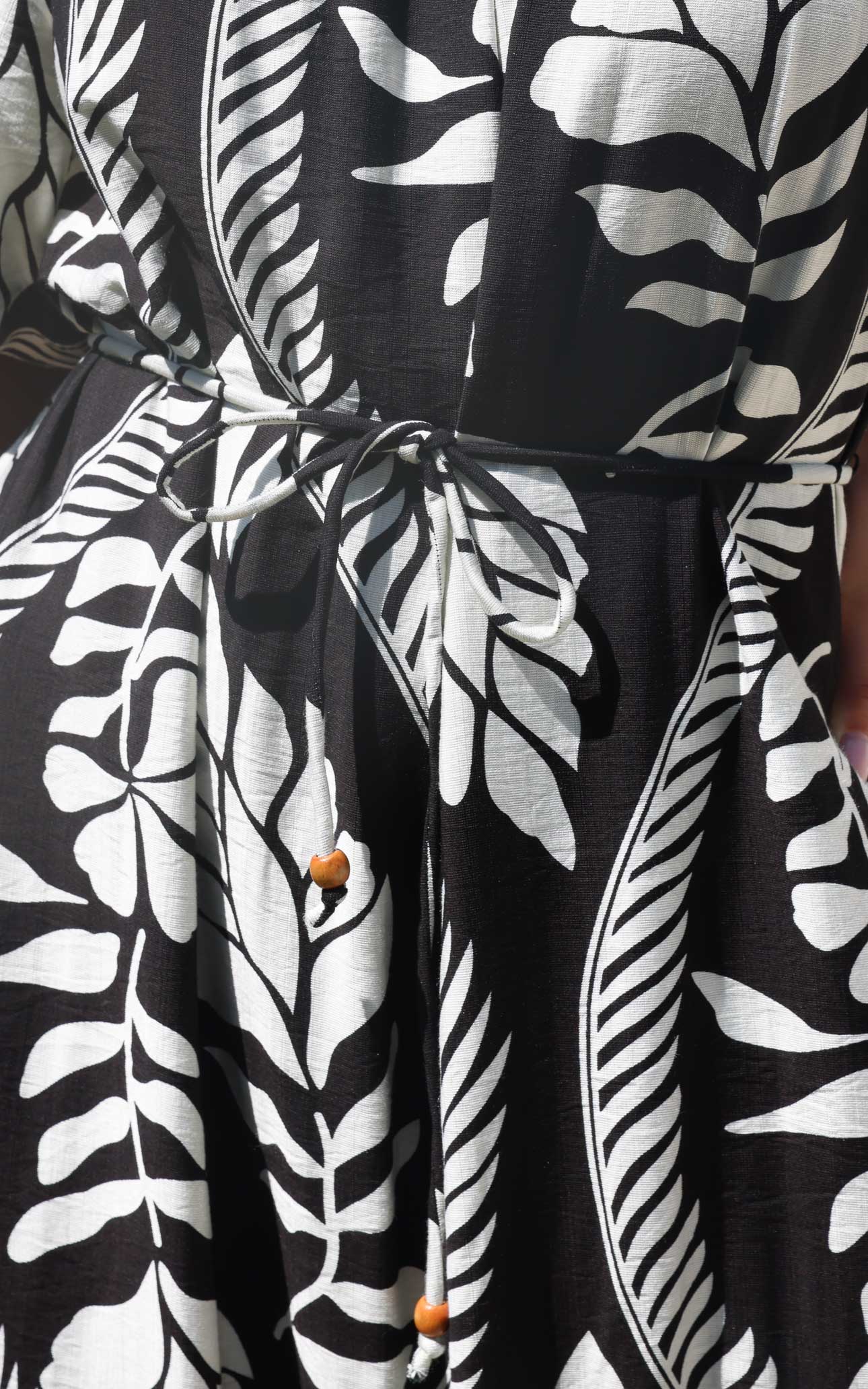 Dakota Maxi Dress - Black White Print