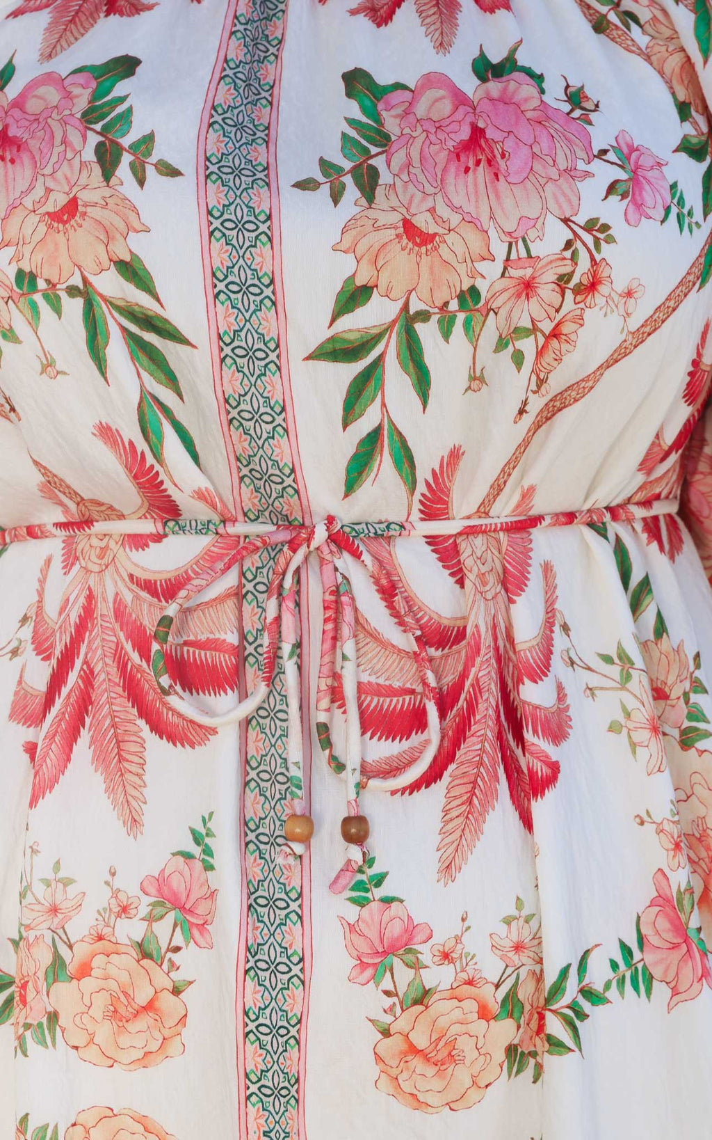 Dakota Maxi Dress - White Tropical Floral