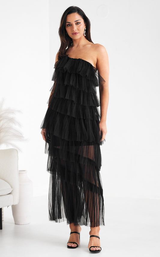 Delilah Maxi Dress - Black