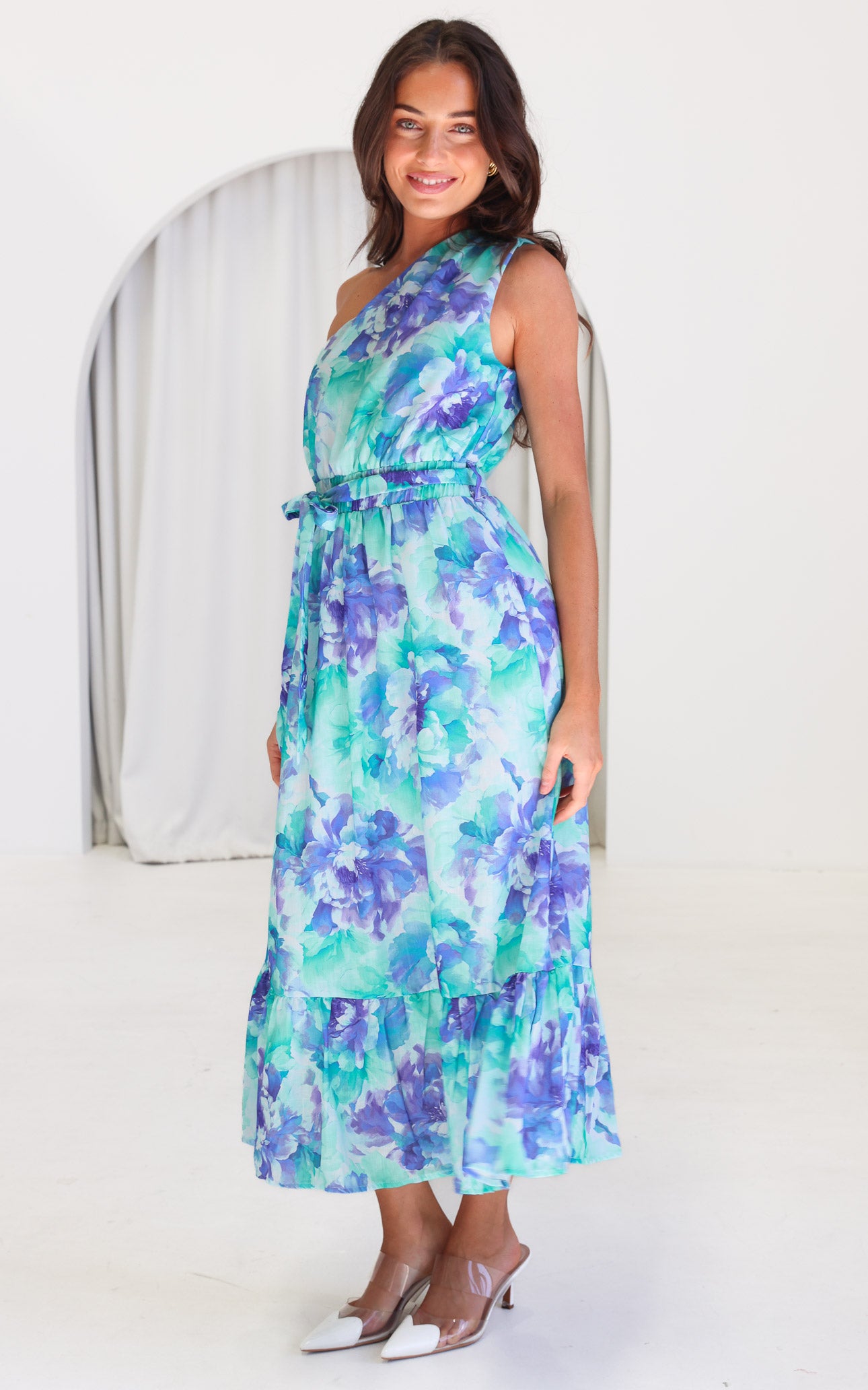 Devina Maxi Dress -  Blue Floral