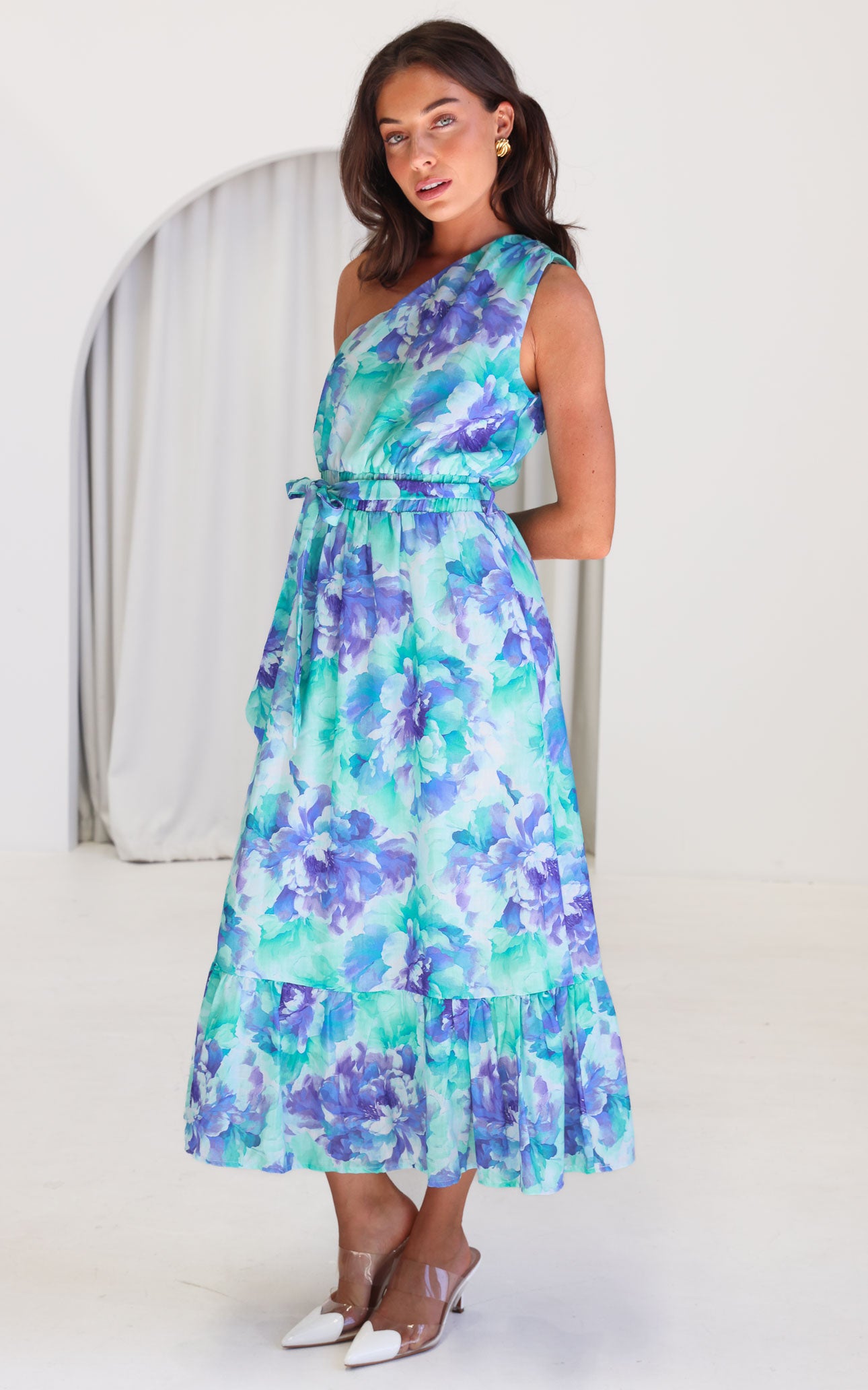 Devina Maxi Dress -  Blue Floral