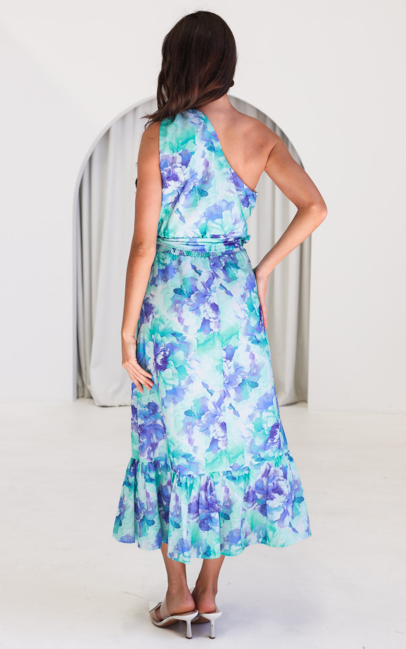 Devina Maxi Dress -  Blue Floral