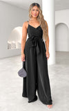 Diaz Wide Leg Jumpsuit - Black