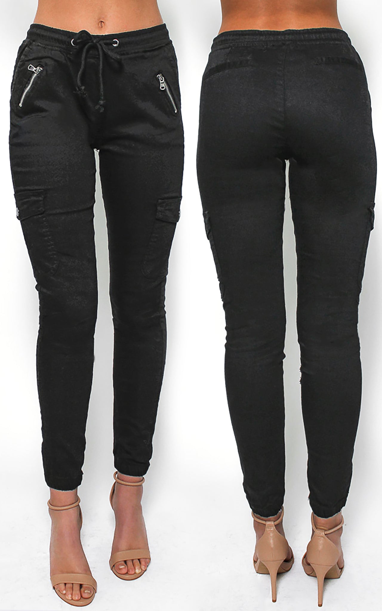 Dip It Low Cargo Jeans - Black