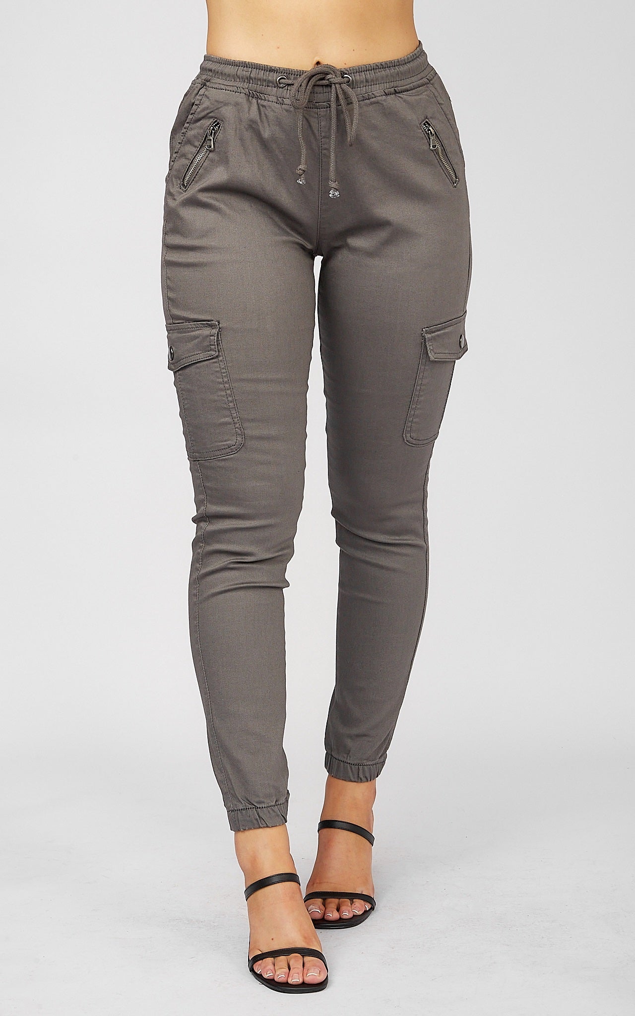 Dip It Low Cargo Jeans - Grey