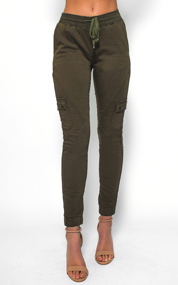 Chic Cargo Chinos - Khaki