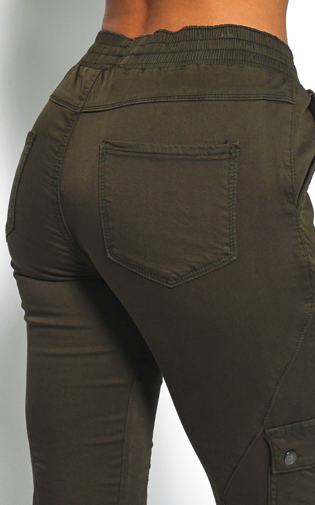 Chic Cargo Chinos - Khaki