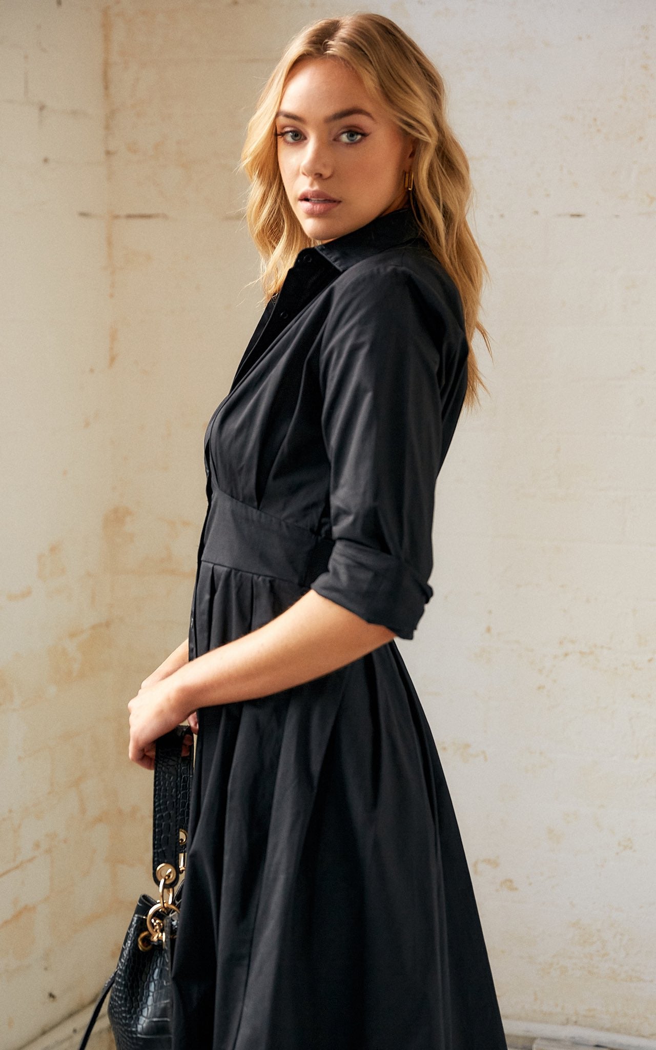 Effortless Midi Dress - Black