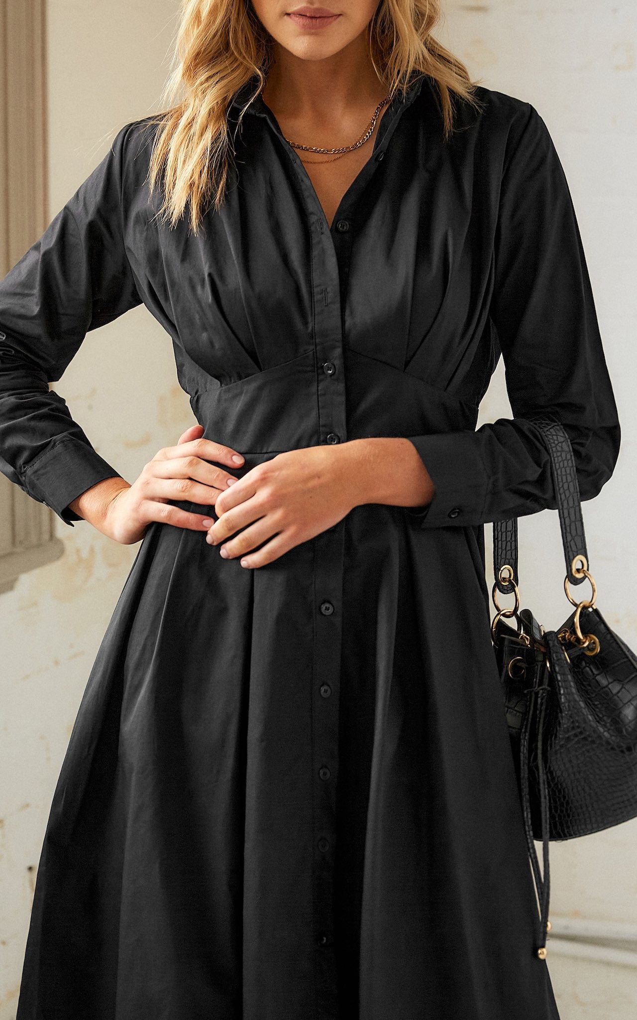 Effortless Midi Dress - Black