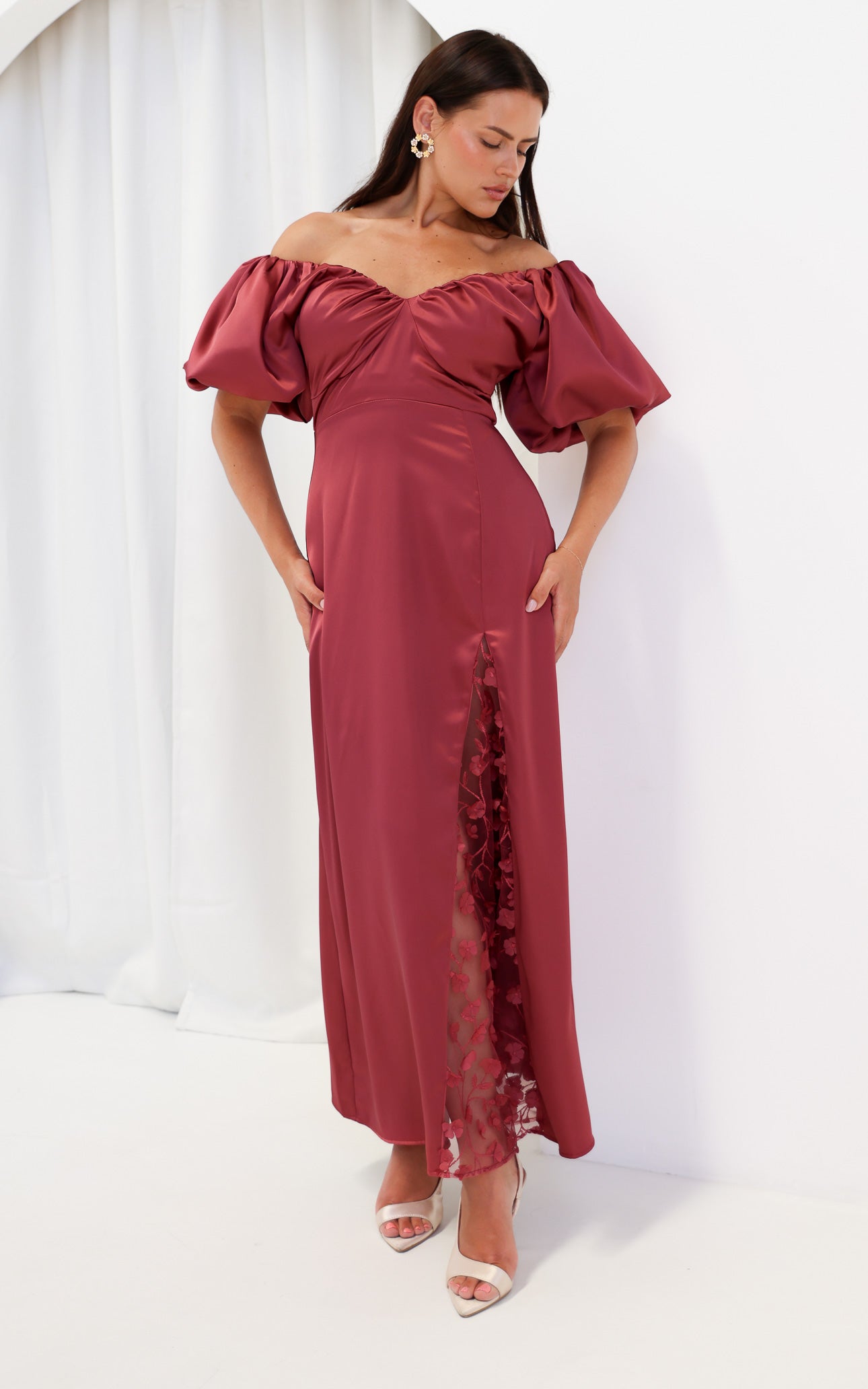 Elinda Maxi Dress - Scarlet Rose