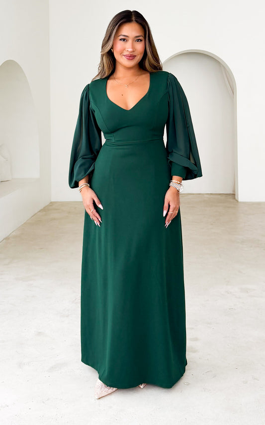 Eloise Maxi Dress - Emerald Green