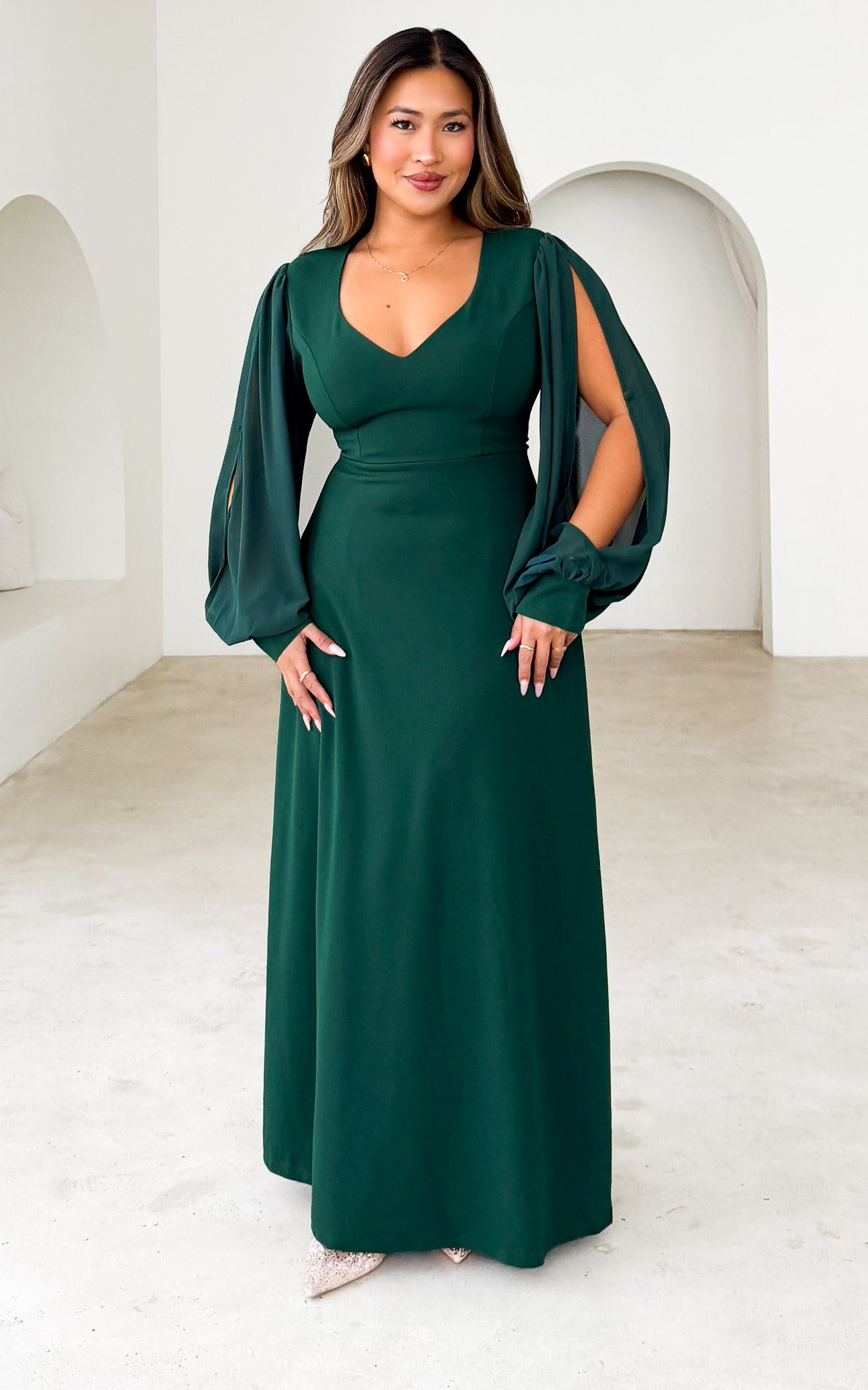 Eloise Maxi Dress - Emerald Green