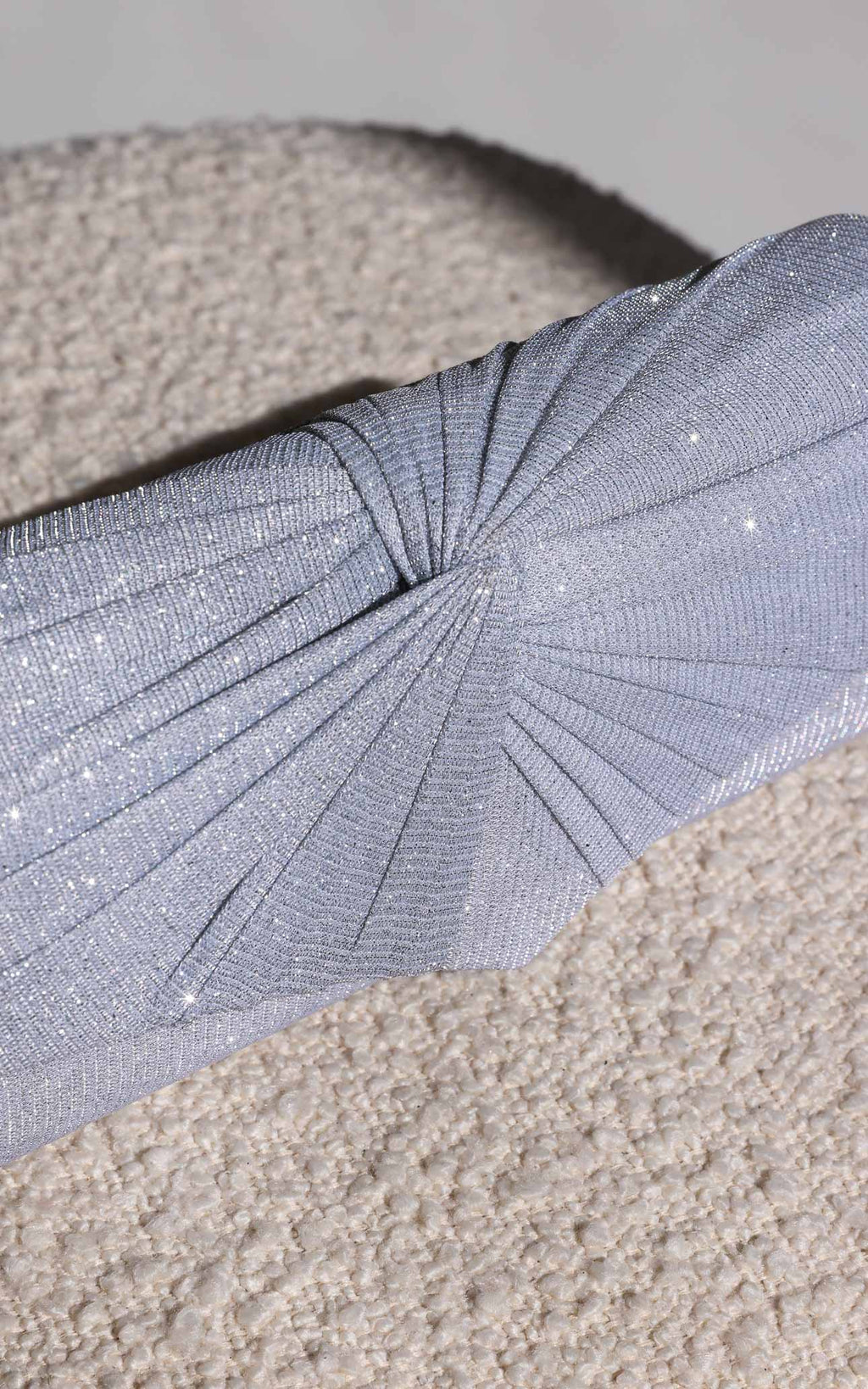 Emmy Shimmer Clutch Bag - Silver