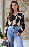 Chanmi Shirt Blouse - Big Leopard Print