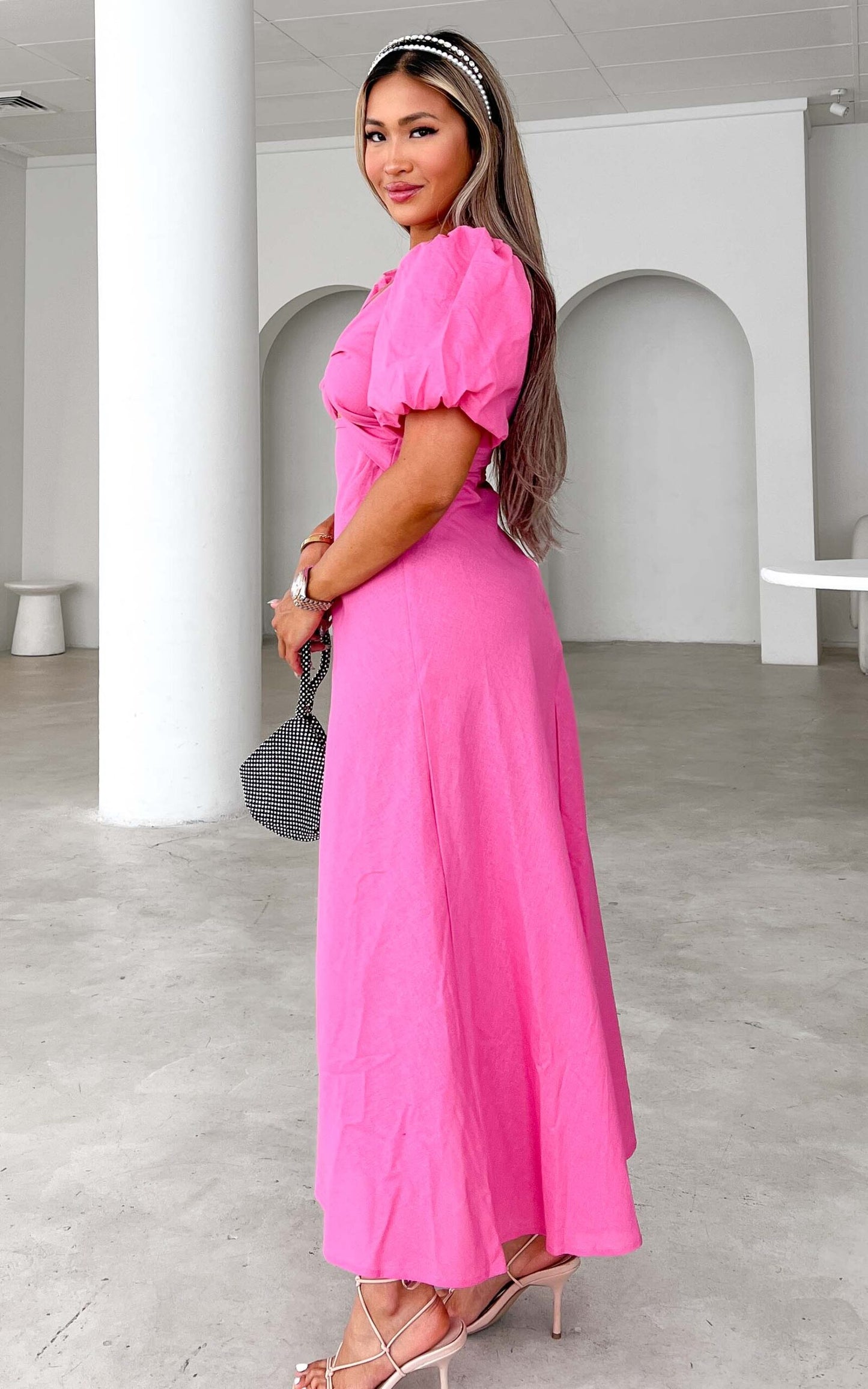 Kamala Maxi Dress - Barbie Pink