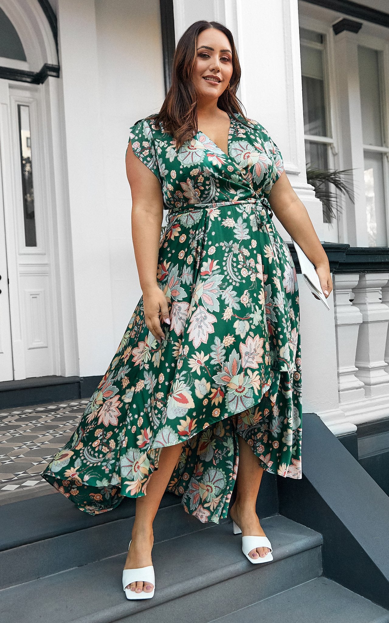 Erin Maxi Dress - Green Floral