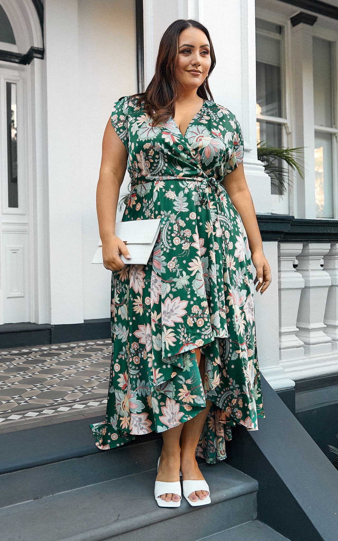 Erin Maxi Dress - Green Floral