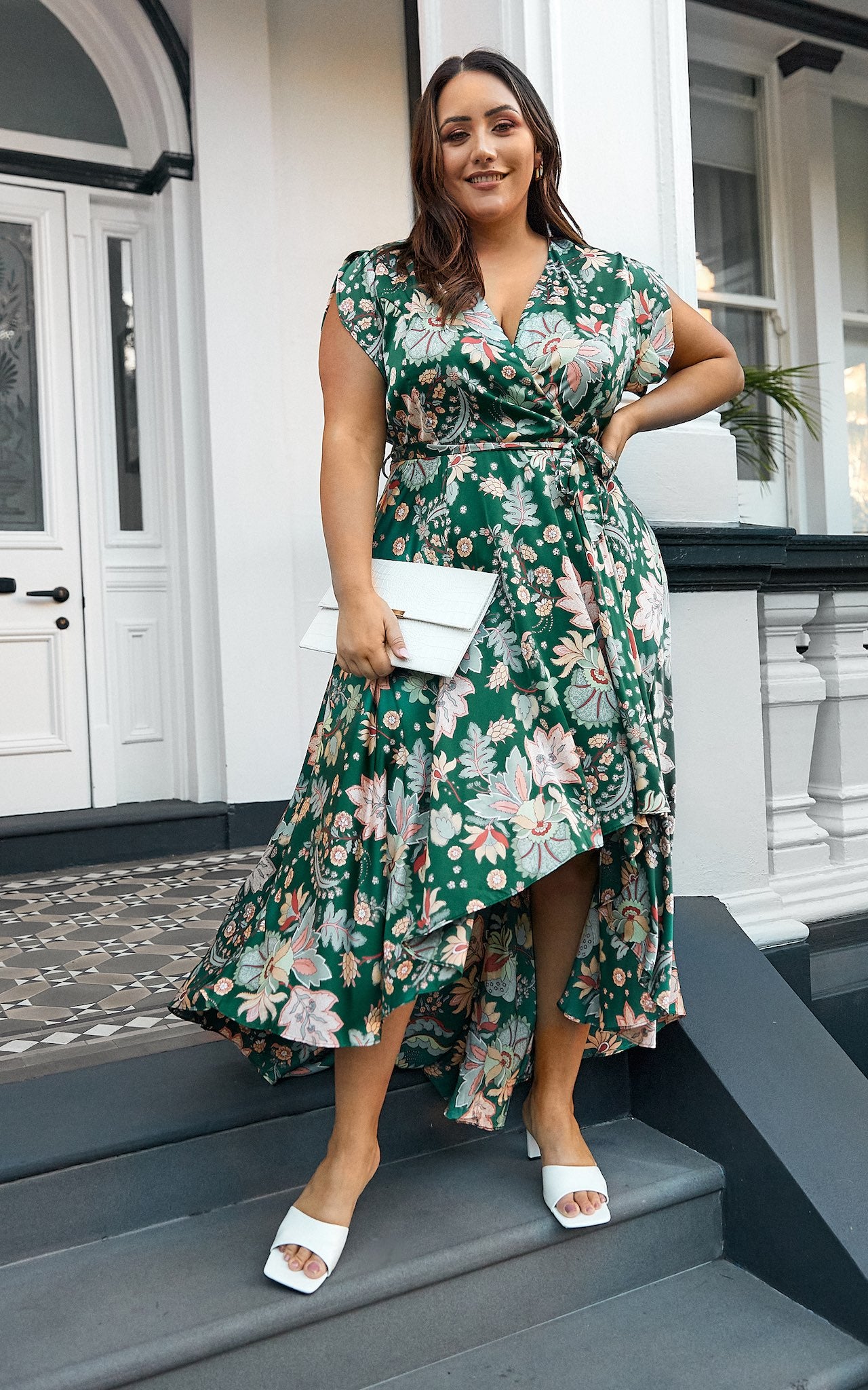 Erin Maxi Dress - Green Floral