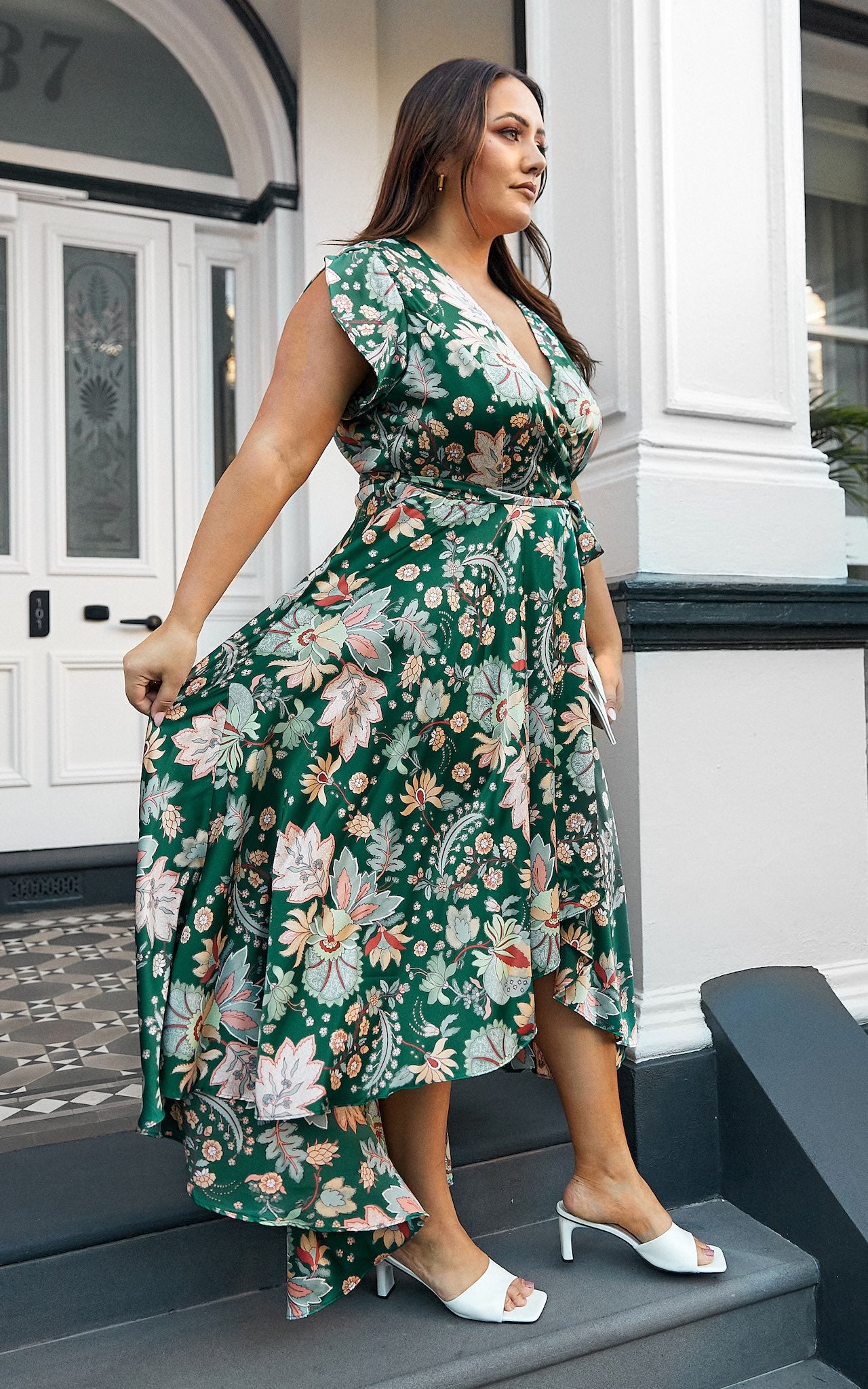 Erin Maxi Dress - Green Floral