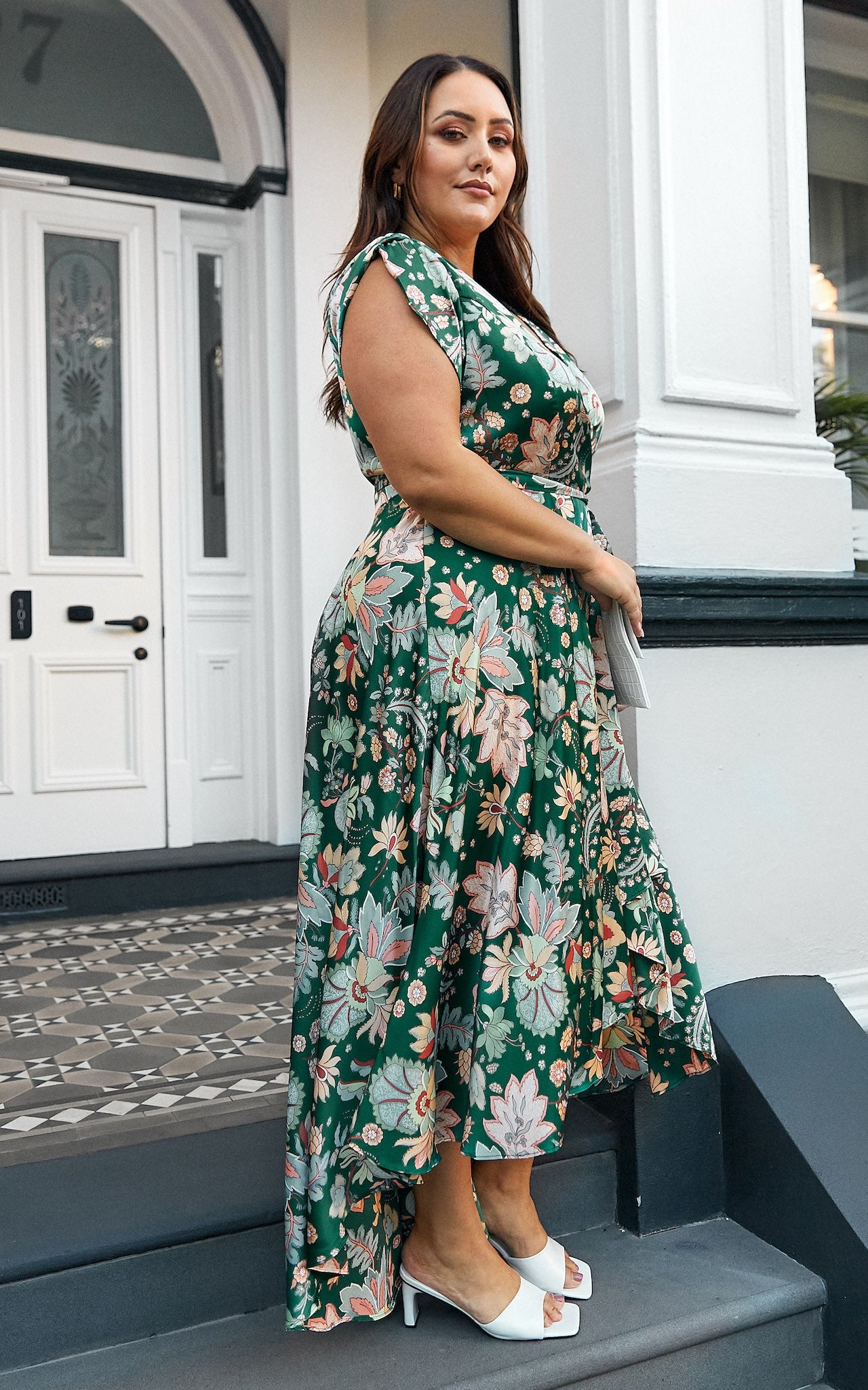 Erin Maxi Dress - Green Floral