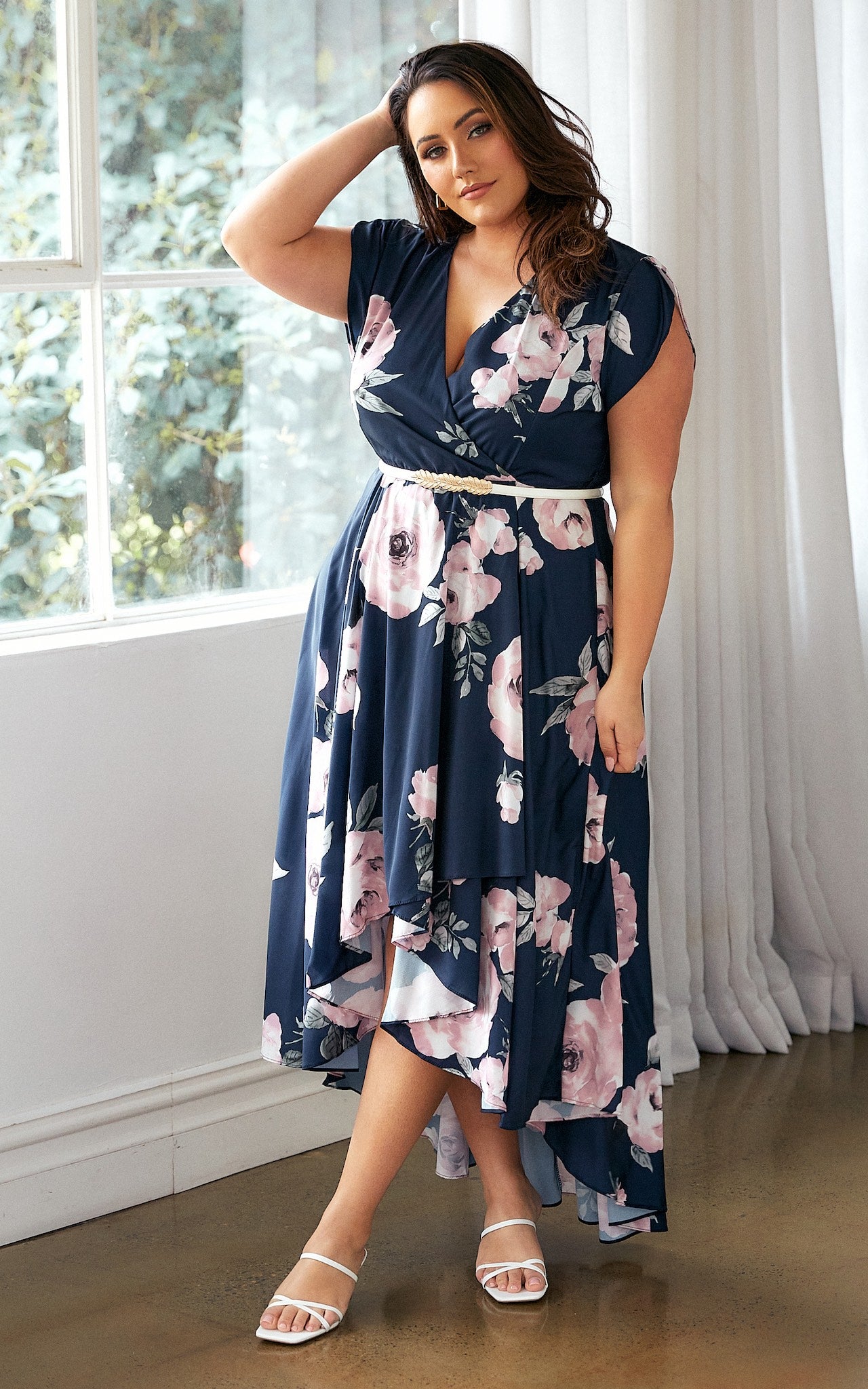 Erin Maxi Dress - Navy Rose