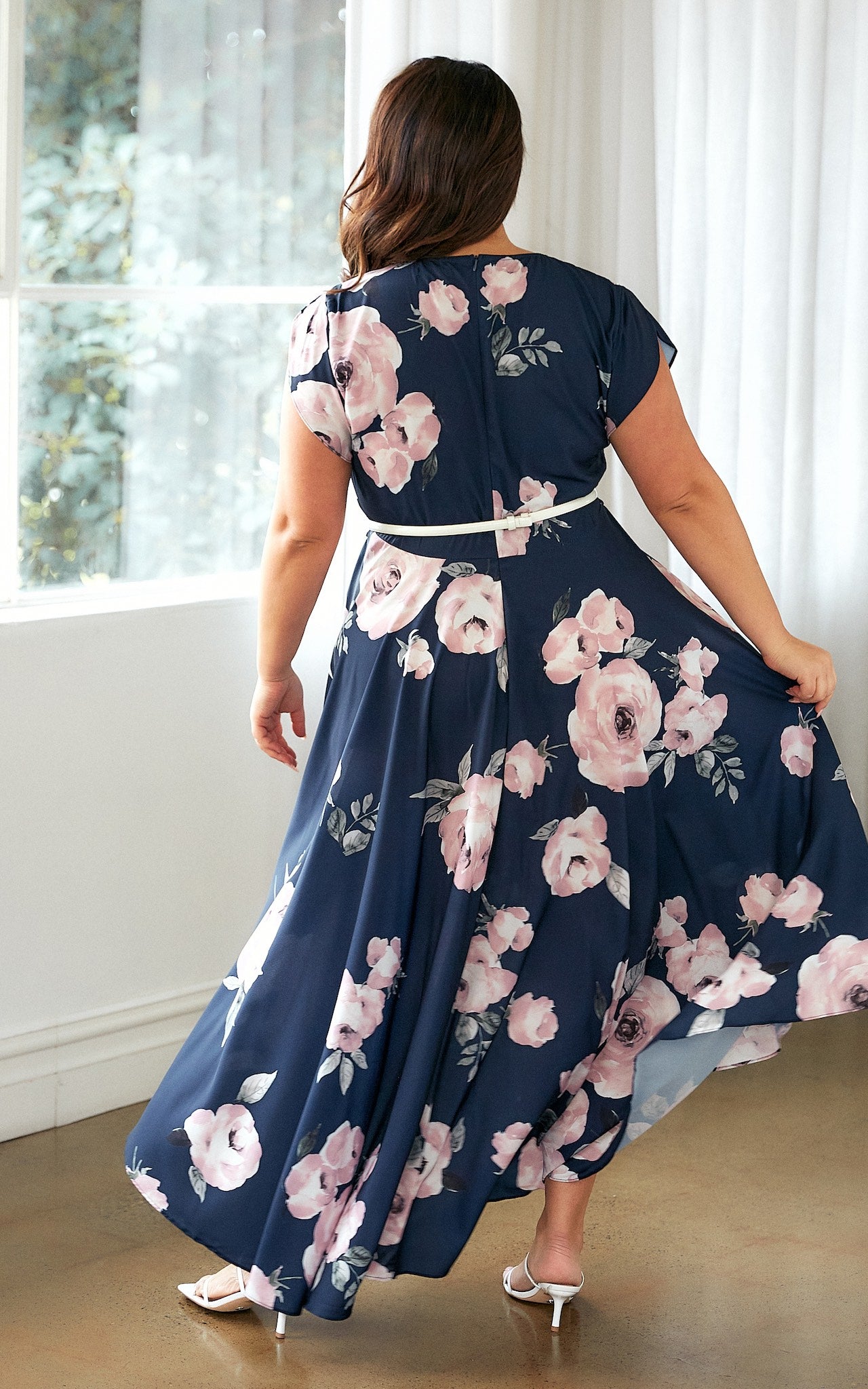 Erin Maxi Dress - Navy Rose