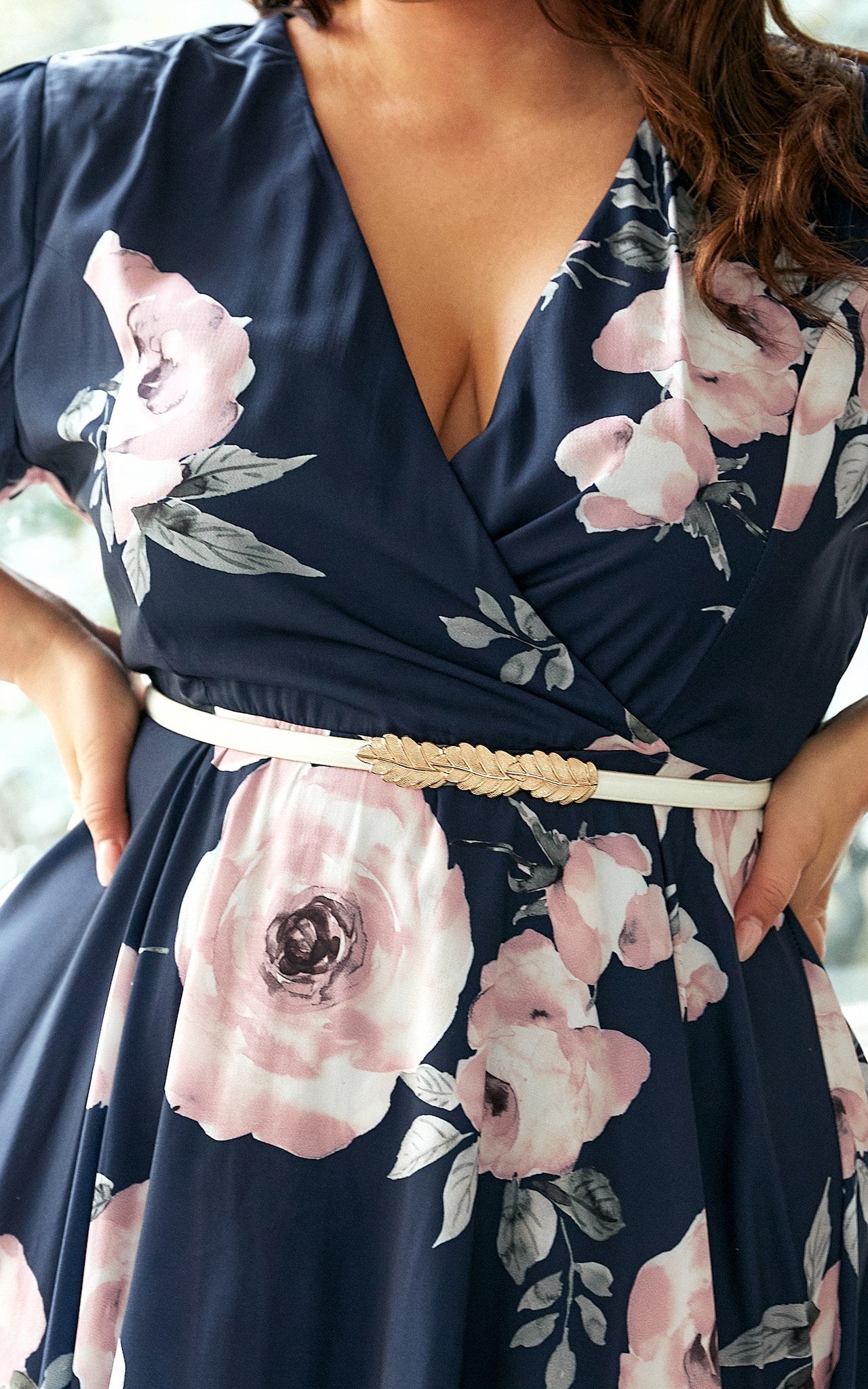 Erin Maxi Dress - Navy Rose