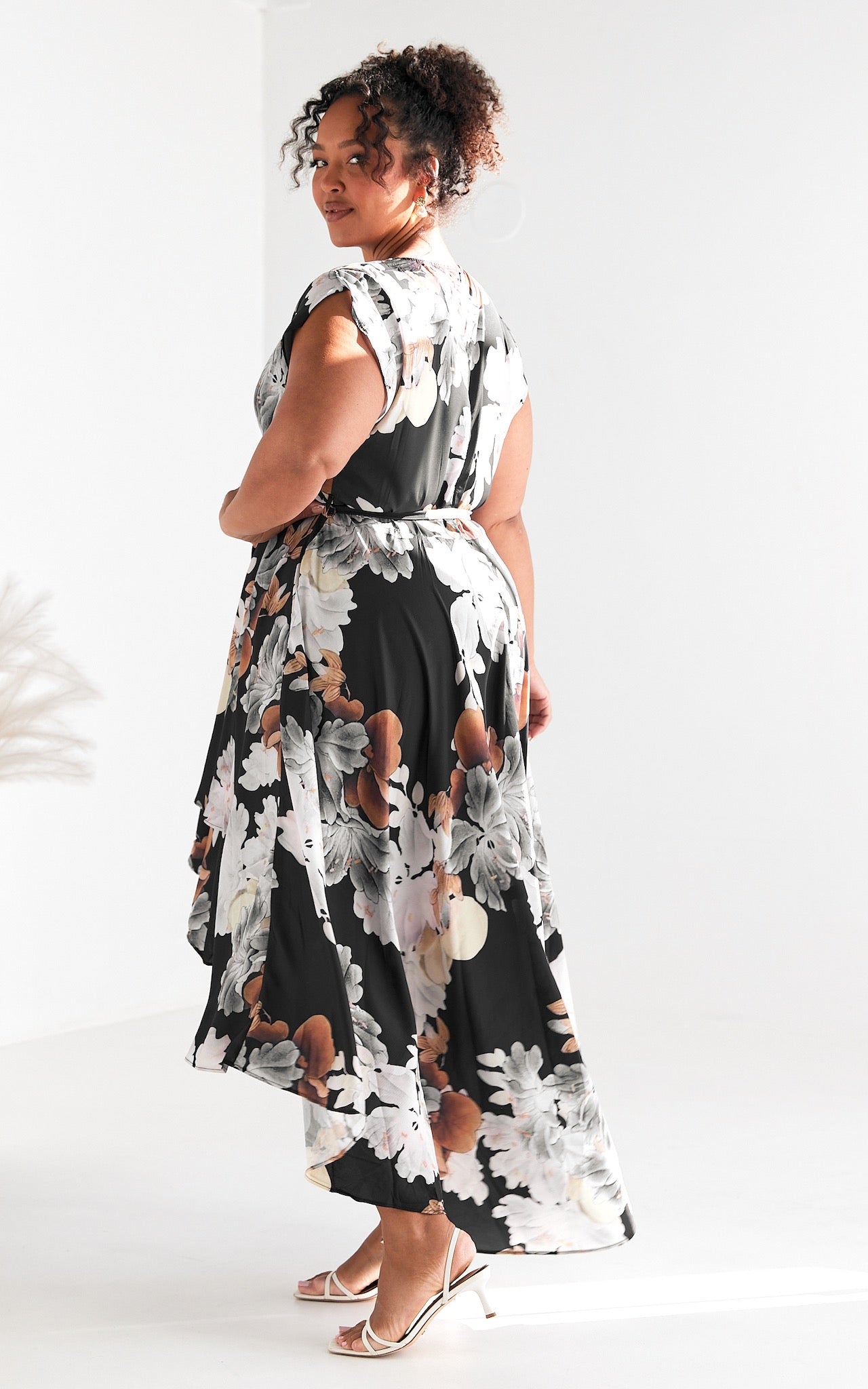 Erin Maxi Dress - Multi Black Floral