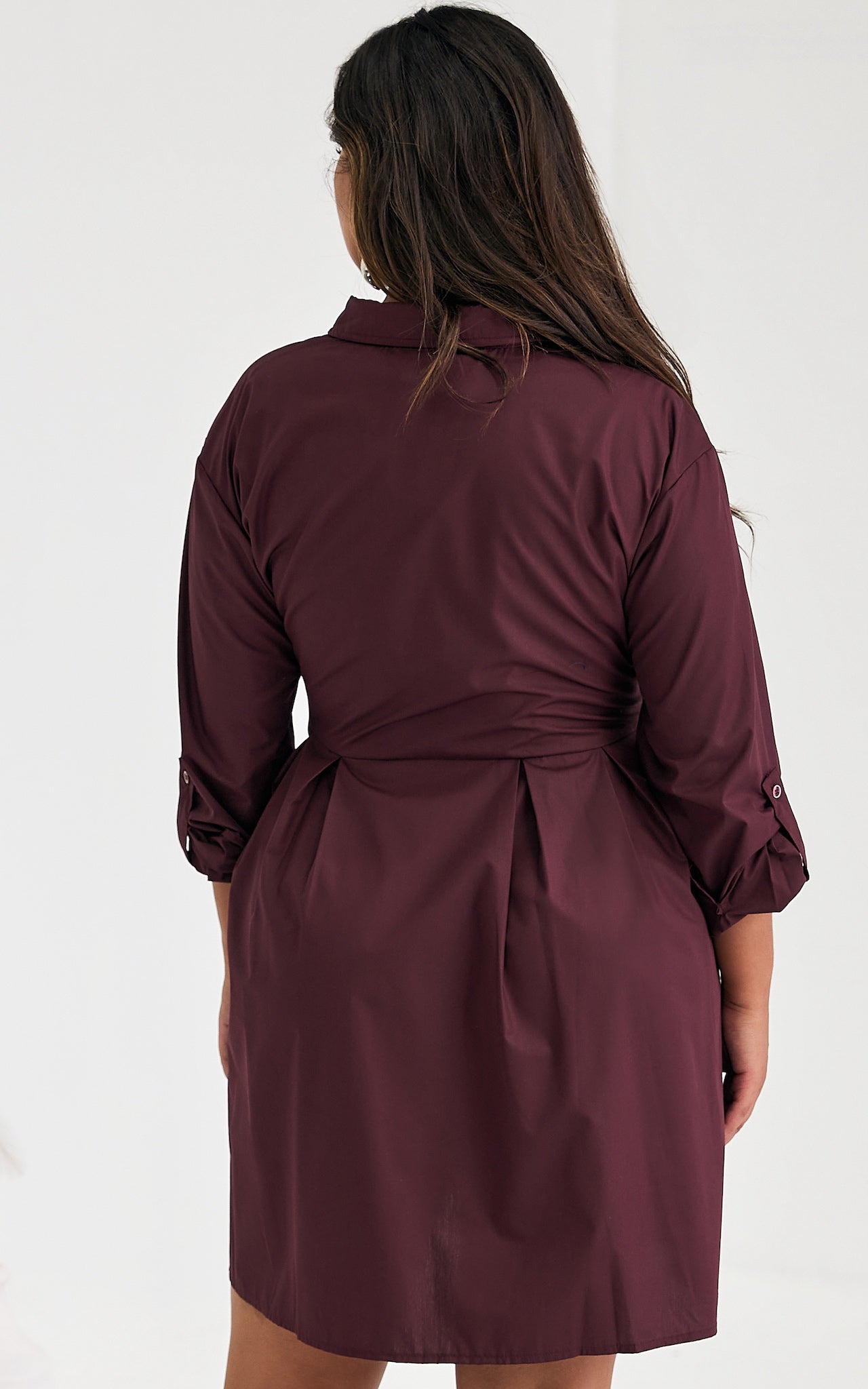 Esther Mini Dress - Burgundy