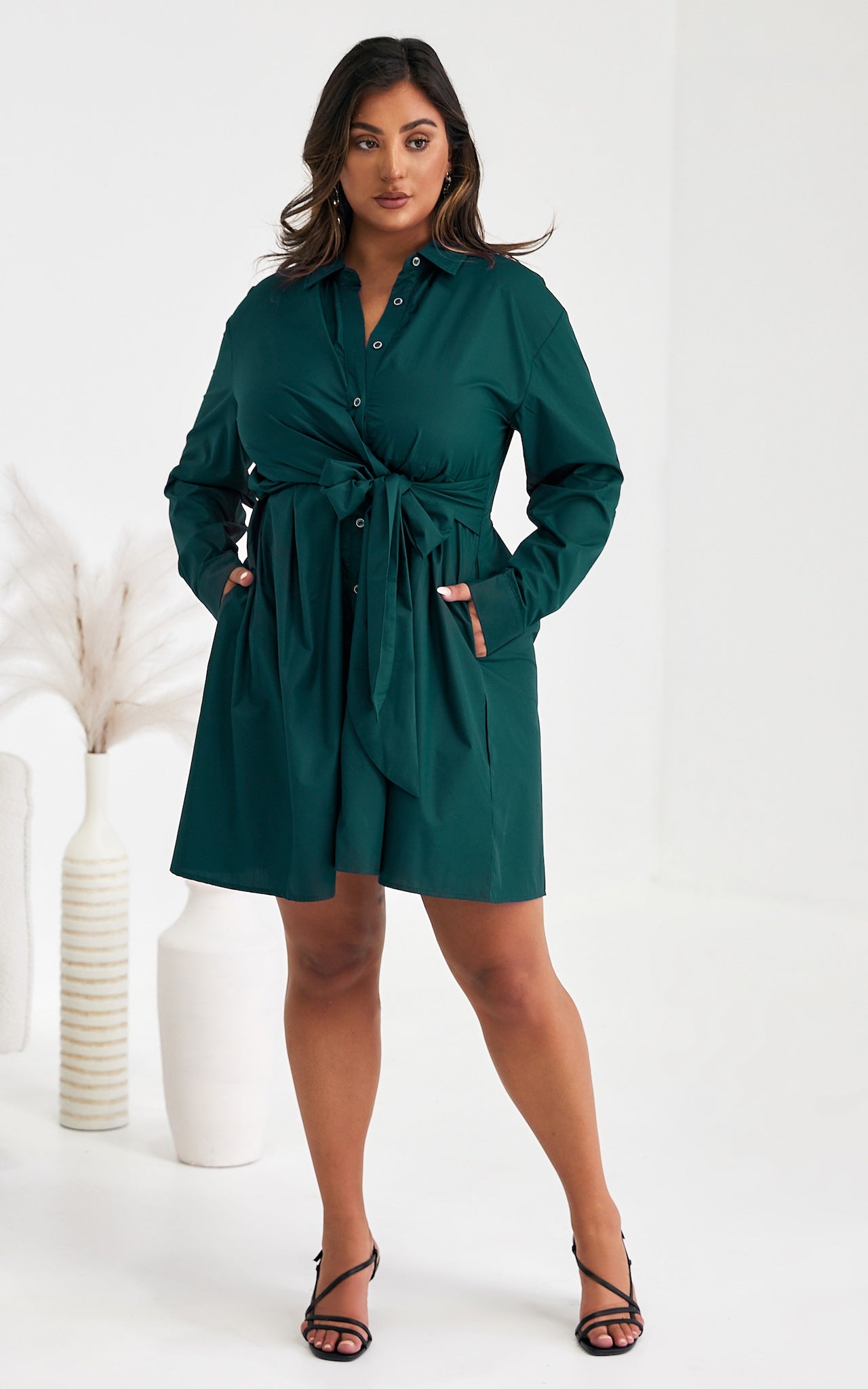 Esther Mini Dress - Teal