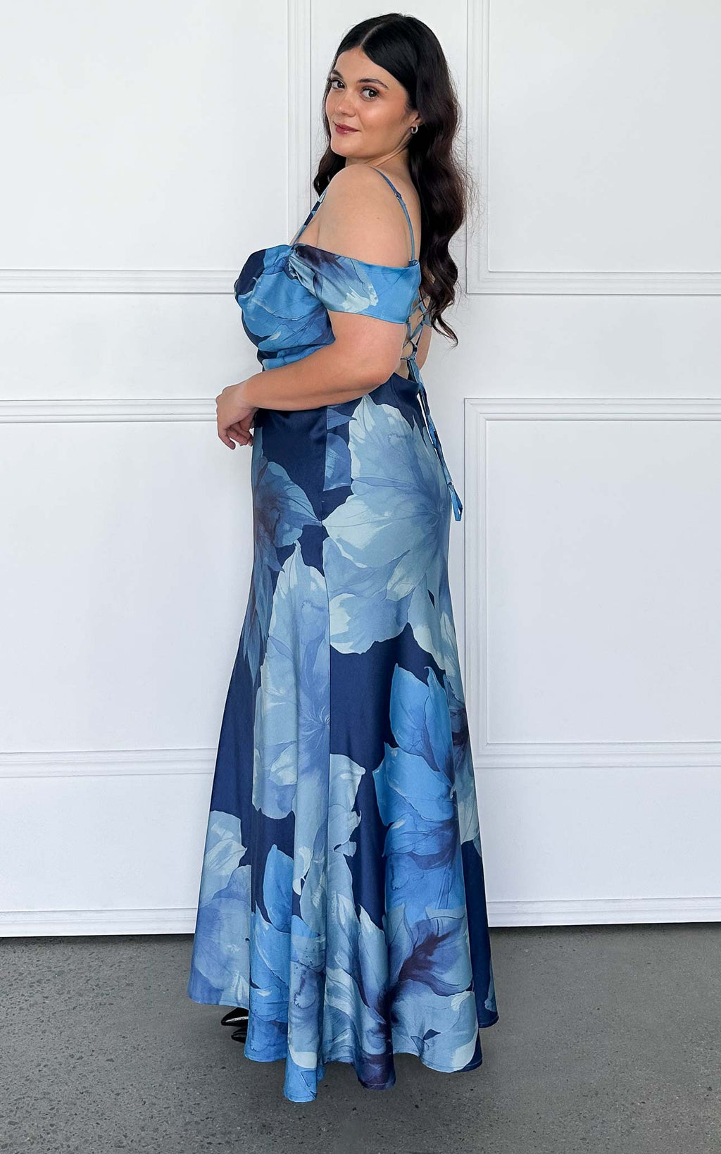 Evangelista Maxi Dress - Blue Floral