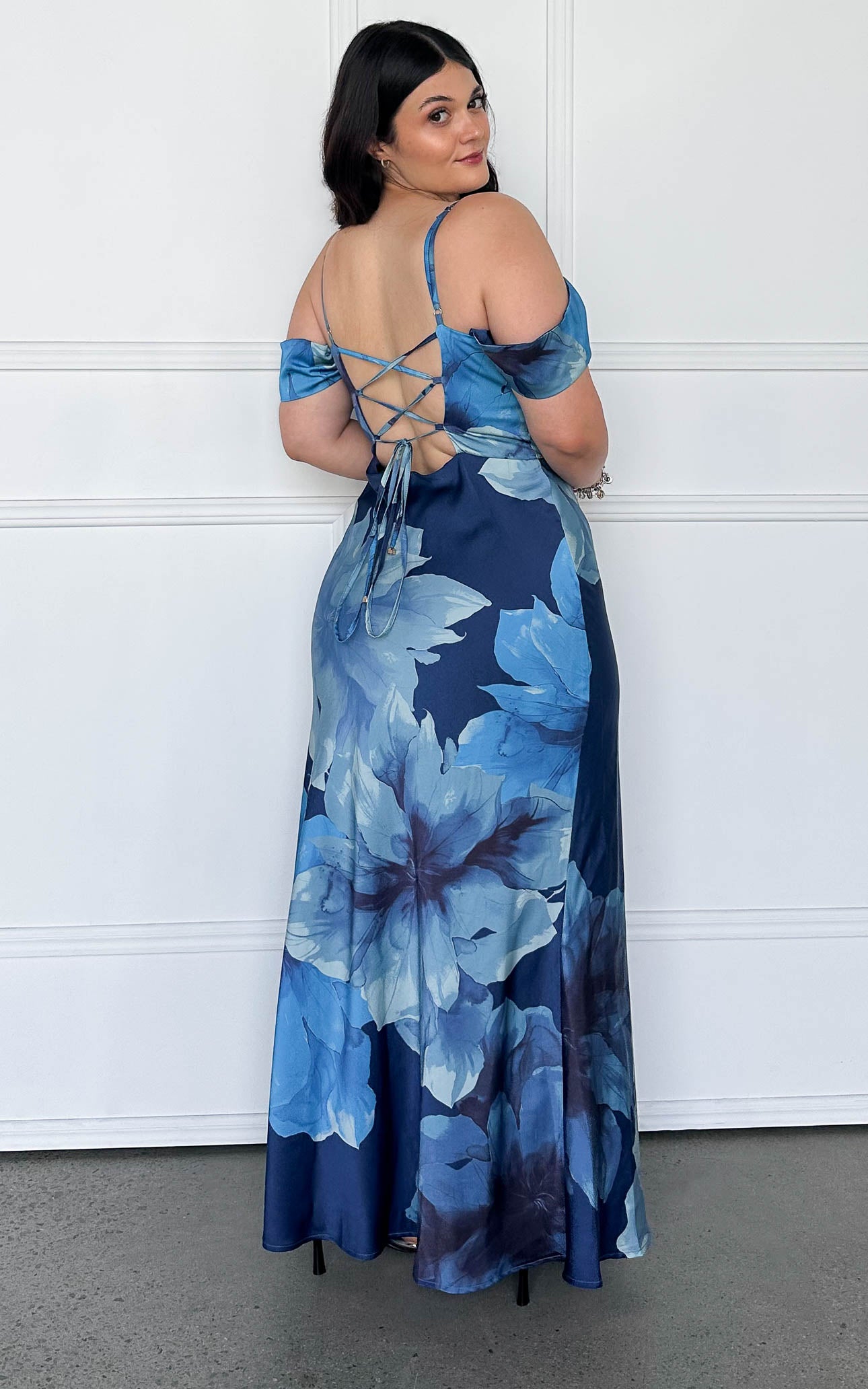 Evangelista Maxi Dress - Blue Floral